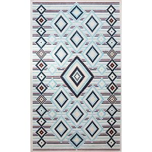 Mani TEXTILE TPS_BERB_LOSBLE40 tapijt, polyester, blauw, 40 x 60 cm