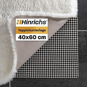 Hinrichs Antislipmat voor tapijt 40x60cm - Op maat gesneden ondertapijt antislip - Antislipmat tapijt - Antislip ondertapijt inclusief 12 viltglijders