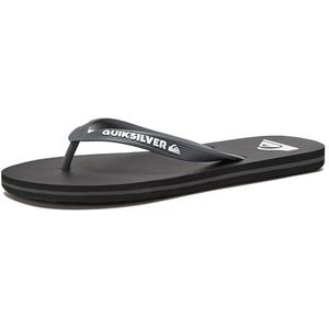 Quiksilver Men's Molokai 3 Point Flip Flop Sandals, Black 1, 10