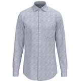 Seidensticker Zakelijk overhemd voor heren, regular fit, zacht, kentkraag, lange mouwen, 100% katoen, blauw, 38