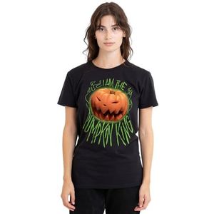 The Nightmare Before Christmas I Am The Pumpkin King dames T-shirt, zwart, medium, Zwart, M