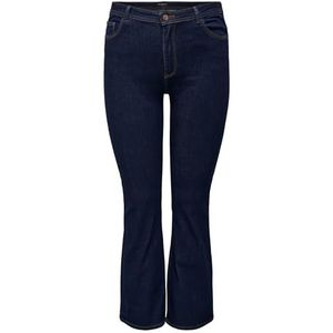 ONLY CARMAKOMA CARSALLY HW Flared DNM BJ370 NOOS Jeans, Dark Blue Denim, 54/32, donkerblauw (dark blue denim), 54W x 32L