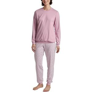 CALIDA Midnight Flowers Pyjama Manchetten Fragrant Lilac, maat 48-50, fragrant lila, 48/50