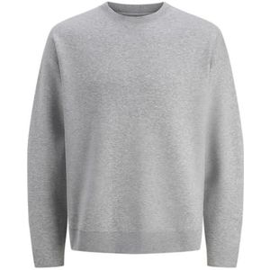 Jack & Jones - JPRBLABRADFORT KNIT CREW NECK - Gebreide Trui - Lichtgrijs Melange