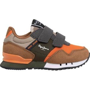 Pepe Jeans London Park Bk Sneaker, oranje (roestoranje), 11.5 UK, Oranje Roest Oranje, 11.5 UK