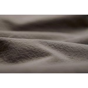 L1NK STUDIO Kussensloop uni eenkleurig voor bed 90 cm (45 x 110 cm) 100% katoen (percal 200 draden) taupe