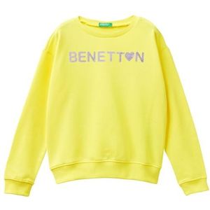 United Colors of Benetton Trainingsshirt voor meisjes en meisjes, Geel 23D, 130