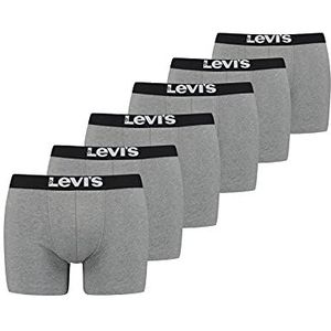 Levi's heren boxershorts Levi's Solid Basic Boxers voor heren (6 stuks), Grijs , S