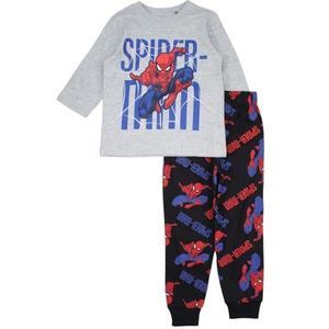 Spiderman pyjama voor jongens, comfort en stijl, Spiderman-design, perfect voor de nacht, Grijs, 24 Maanden