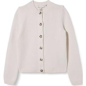 Ted Baker Dames Wmk-jaycey-Rose Button Crew Neck Cardigan Sweater, Ivoor, 42