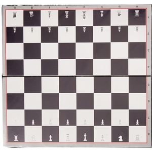 Softee Equipment 0010485 schaakbord opvouwbaar, wit, S