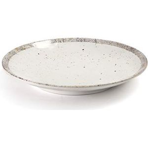 Lacor 63845 - Rond bord van melamine, BPA-vrij, Ø 25,6 x 3,7 cm