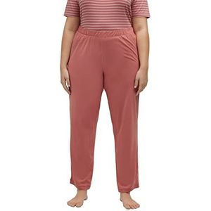 Ulla Popken Damespyjamabroek, effen, rechte pijpen, pyjamabroek, 42/44, rood (rouge)