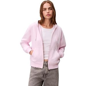 Calvin Klein Dames ARCHIEF LOGO FRANSE TERRY FZ HOO LV047B237G Sweatshirts, ROZE (parelroze), XS, Roze (parelroze), XS