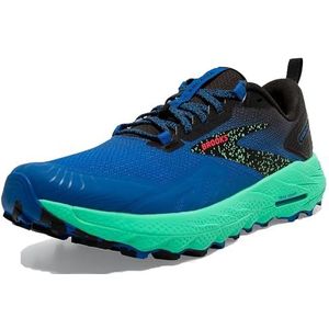 Brooks Cascadia 17 Sneakers voor heren, Victoria Blue Black Spring Bud, 44.5 EU