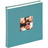 walther design fotoalbum petrol groen 30 x 30 cm met omslaguitsparing, Fun FA-208-K