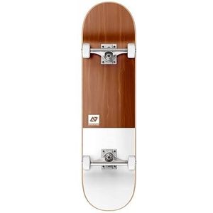Hydroponic Clean CO Skateboard, volwassenen, uniseks, bruin + wit, 9,75 inch