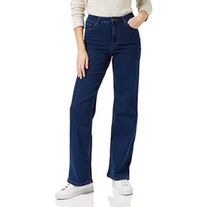PIECES Dames PCPEGGY HW Wide Pant DB NOOS BC jeansbroek, donkerblauw denim, XL