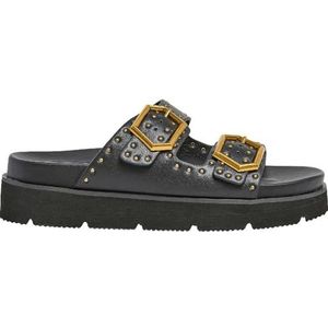 Pepe Jeans Dames Pola Studs Sandaal, Zwart (Zwart), 7 UK, Zwart, 7 UK
