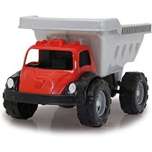 Jamara Big Kip 460311 460311 zandbakauto zilver/zwart/rood – ca. 20 kg laadcapaciteit, laadvlak kantelbaar, koplampduiken