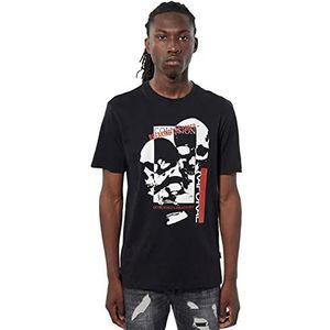 Kaporal Heren T-shirt, model Peak, zwart, maat