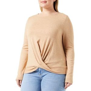 s.Oliver T-shirt voor dames, lange mouwen, bruin, maat 42, bruin, 42