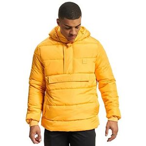 Urban Classics Heren Pull Over Puffer Jacket Jacket, geel (Chrome Yellow 01148), L