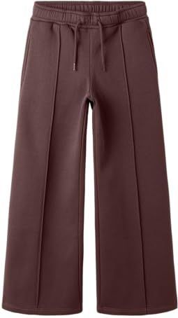 Name It - Nkfkarlie Wide Pant - Broek - Bruin - Wijde Beenuitsnijding