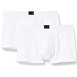 LVB Heren Multipack Boxer (Pacco Da 2) (2 stuks), wit + wit, 7