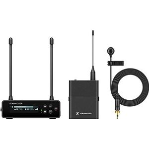 Sennheiser EW-DP ME4 SET (R1-6) draagbaar digitaal UHF draadloos microfoonsysteem met ME4 cardioïde lavalier - zwart (700021)