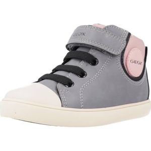 Geox Baby B Gisli Girl D Sneakers voor meisjes, grijs roze, 21 EU