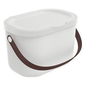 Rotho Babydesign luieremmer YUMA - Geurbestendige luieremmer van gerecycled plastic, hygiënisch & milieuvriendelijk - met deksel & handvat, wit