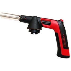 ROTHENBERGER Industrial RS 220 brander opzetstuk (enkel) | piëzo-ontsteking | 180-360 °C draaien/boven het hoofd mogelijk | soldeerbrander | gasbrander voor RoButaan bajonet gaspatroon 1500004681