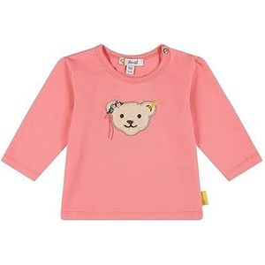 Steiff Baby-meisjes shirt met lange mouwen effen T-shirt met lange, roze, 68 cm