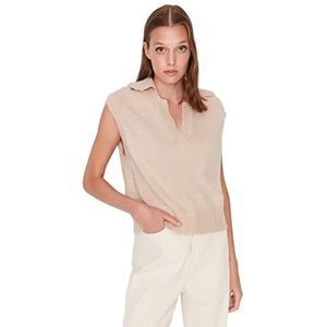TRENDYOL Women's TWOAW23SV00147/Bej Sweater, beige, M, beige, M