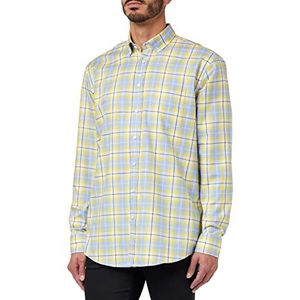Seidensticker Men's Regular Fit shirt met lange mouwen, geel, 40, geel, 40