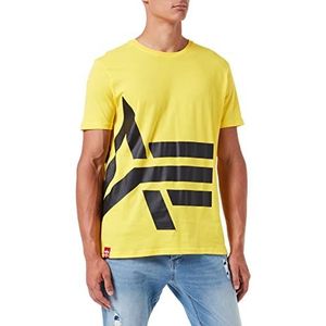 Alpha Industries T-shirt met zijembleem voor mannen Empire Yellow