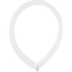 Amscan 9905499 - latex ballonnen decorator modeling standaard E160, 100 stuks, wit, ballon, modelleerbaar