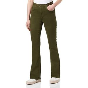 Springfield Jeans Boot Cut kleur duurzaam wassen, kaki donker, normaal voor dames, donker kaki, 32