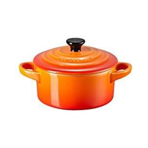 Le Creuset Braadpan, steengoed, klein, 0,25 l, rond, Volcanic