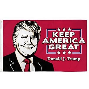 Donald Trump Keep America Great vlag 150x90cm - USA president vlag 90 x 150 cm - Vlaggen - AZ VLAG