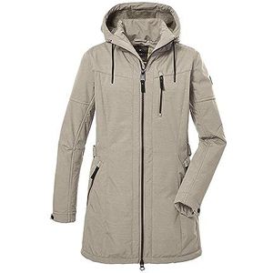 G.I.G.A. DX Dames Softshell parka met afritsbare capuchon GW 46 WMN SFTSHLL PRK, light beige, 36, 40898-000