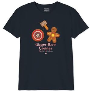 Marvel T-shirt voor jongens, Marine., 10 Jaar