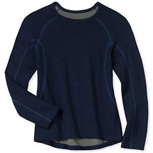 Schiesser Functioneel ondergoed met lange mouwen, onderhemd voor jongens, blauw (803-donkerblauw), 140 cm