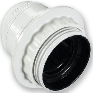 Elektrialine 70132 E27 fitting met schroefdraad + ring, wit