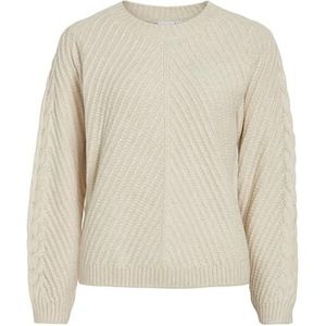 Vierin L/S O-Neck Cable Knit Top/Bf, berk, XS