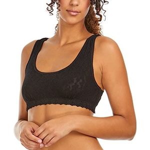 hanky panky Bralette met ronde hals voor dames, Zwart, XL