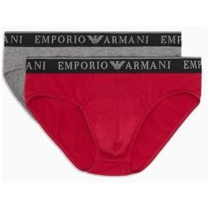 EMPORIO ARMANI Slips voor heren, Mel Grijs/Scooter, S