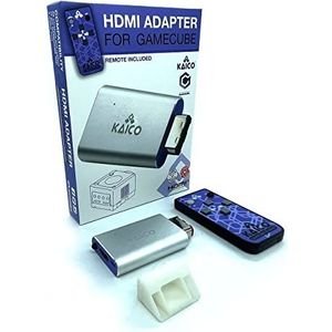 HDMI-adapterkabel voor de Nintendo Gamecube met GCVideo-software. Ondersteunt 2x dubbele lijn en inclusief afstandsbediening. Eenvoudige plug & play oplossing door Kaico