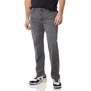 Amazon Essentials Men's Spijkerbroek met atletische pasvorm, Gewassen grijs, 33W / 34L